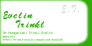 evelin trinkl business card